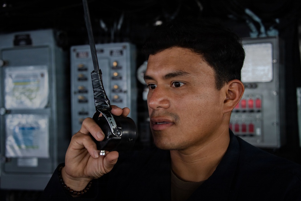 Bridge and Flight Operations Aboard USS Boxer