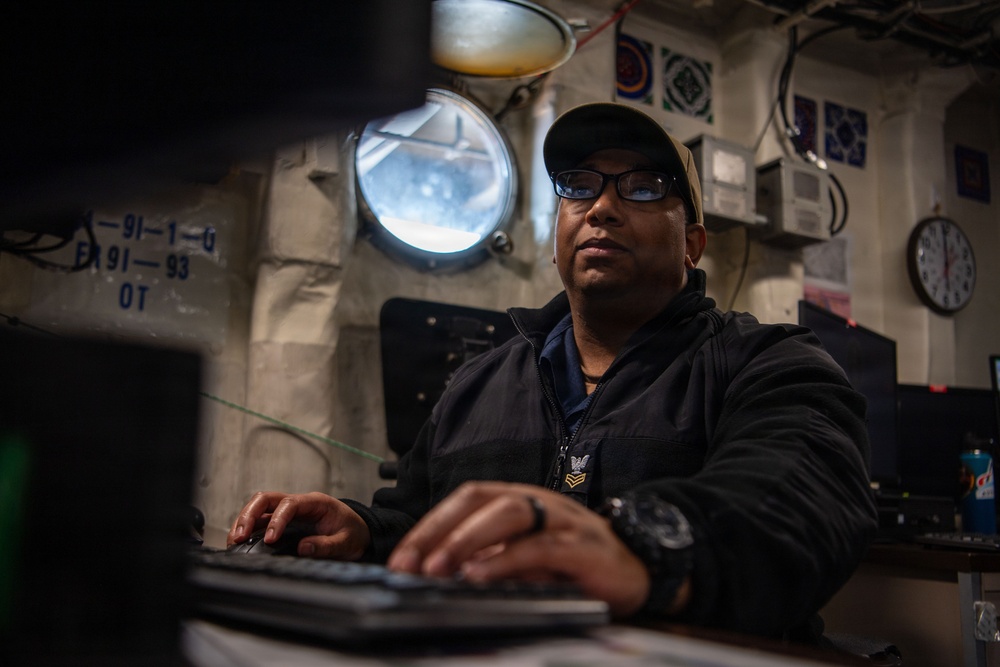 USS Boxer Conducts Aerographical Duties