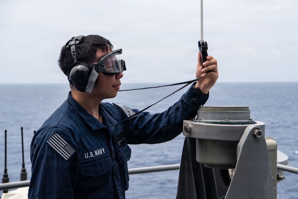 USS Boxer Conducts Aerographical Duties