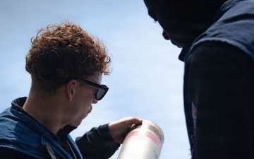 Boxer Sailors Conduct Chaff Removal and Stowage