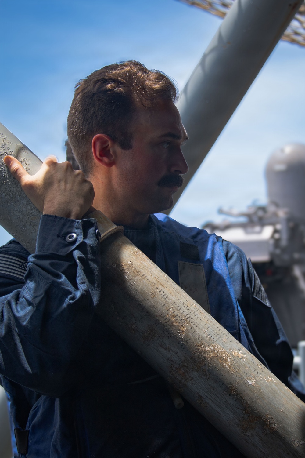 Boxer Sailors Conduct Chaff Removal and Stowage