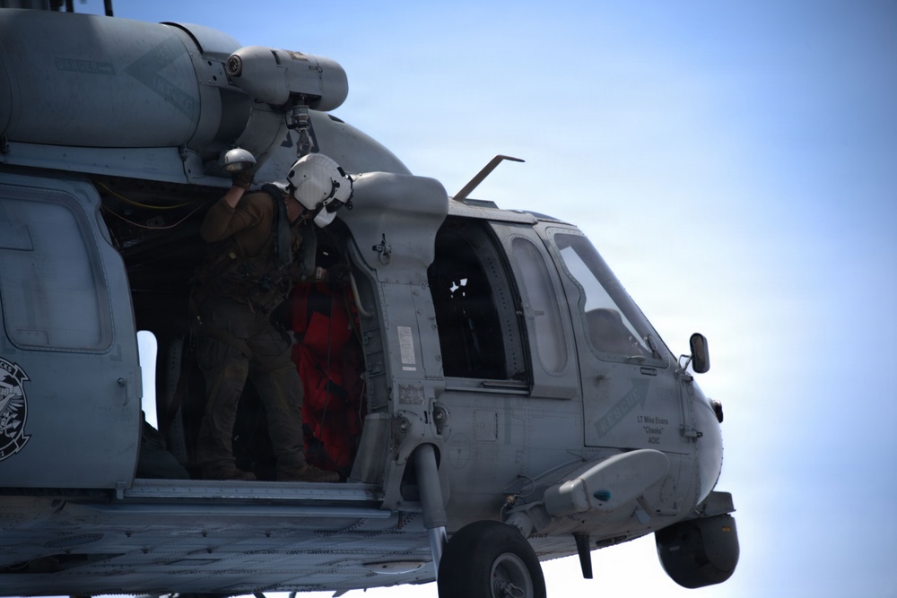 Boxer Sailors Conduct Chaff Removal and Stowage