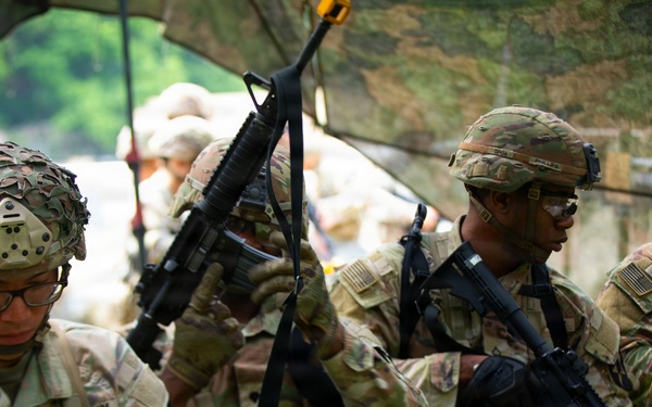 210th Field Artillery Brigade Soldiers participate in E3B train-up week one