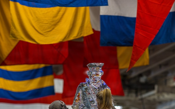 Wasp-class amphibious assault ship USS Essex (LHD 2) hosts a reception dinner aboard to celebrate the beginning of LA Fleet Week, May 20, 2026