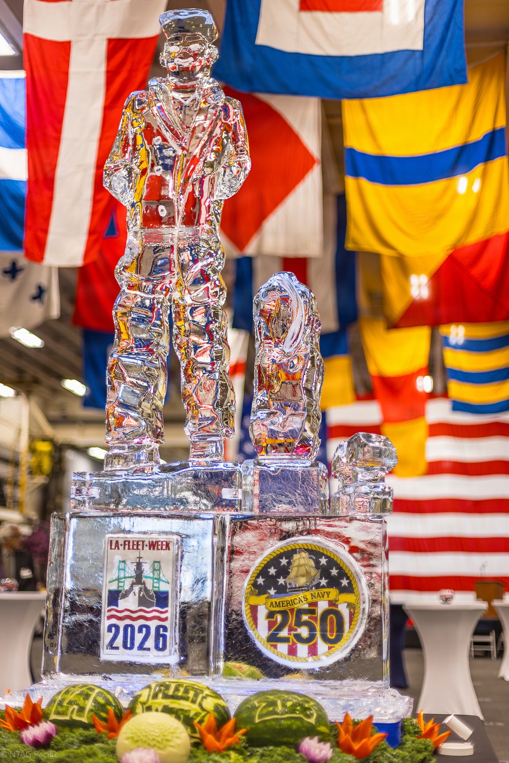 Wasp-class amphibious assault ship USS Essex (LHD 2) hosts a reception dinner aboard to celebrate the beginning of LA Fleet Week, May 20, 2026