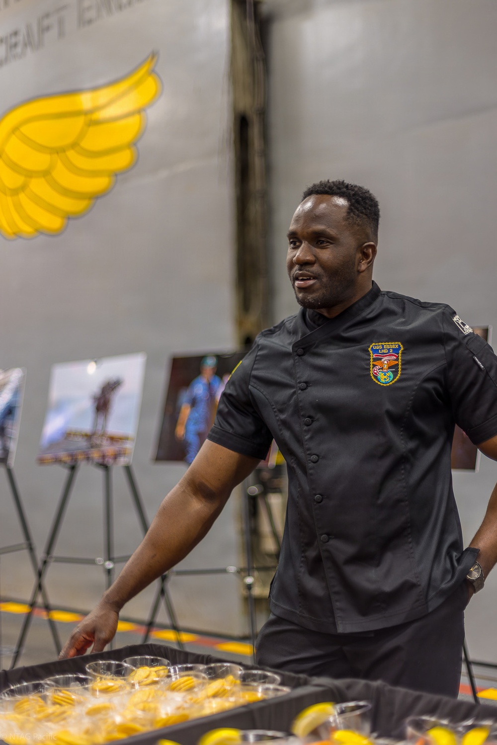 Wasp-class amphibious assault ship USS Essex (LHD 2) hosts a reception dinner aboard to celebrate the beginning of LA Fleet Week, May 20, 2026