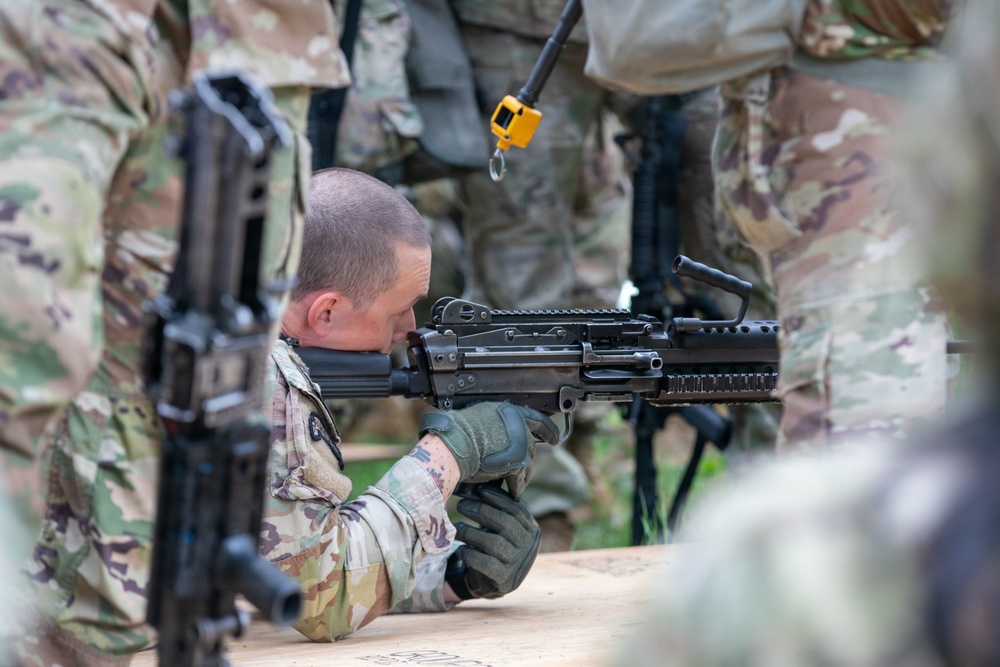 U.S. Army and Republic of Korea soldiers compete in Expert Soldier, Infantry and Field Medical Badge training.