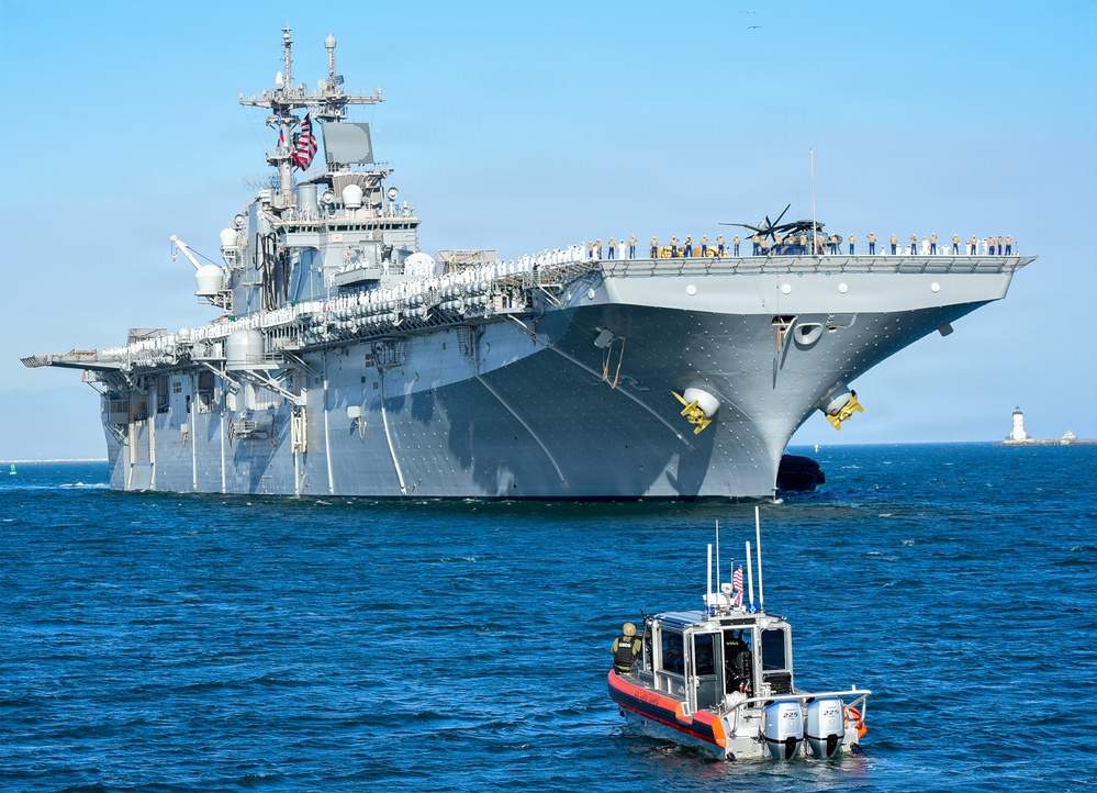 USCG Enforces Security Zone as USS Essex Arrives for LA Fleet Week