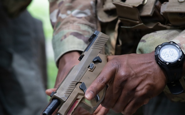 U.S. Army and Republic of Korea soldiers compete in Expert Soldier, Infantry and Field Medical Badge training.