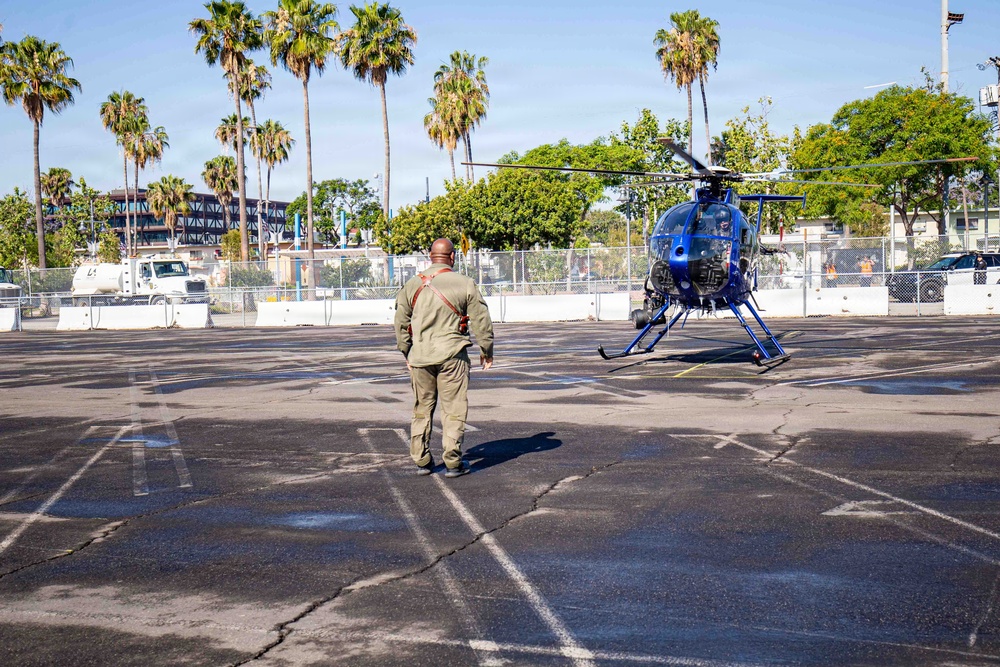 Los Angeles Fleet Week Expo Set Up