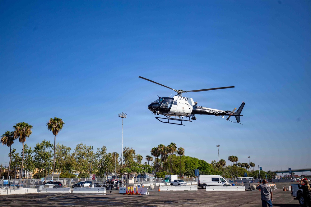 Los Angeles Fleet Week Expo set up