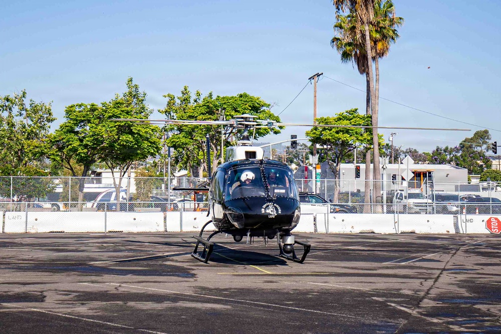 Los Angeles Fleet Week Expo Set up