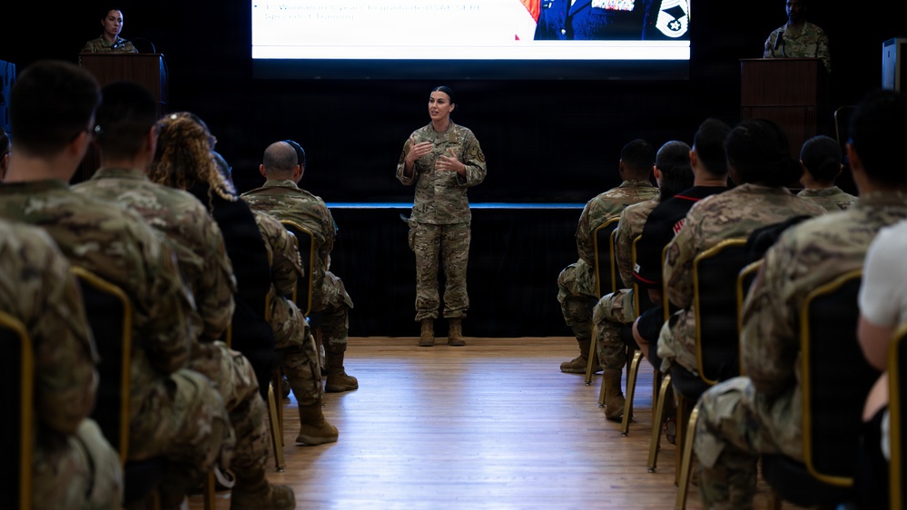 JPRA senior enlisted leader visits Osan, emphasizes resilience and Airmen fitness