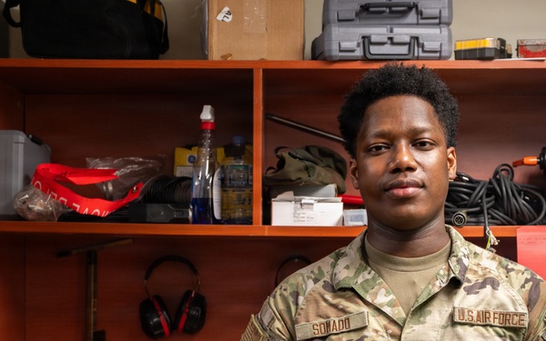 Mustang of the Week: Senior Airman Patrick Somado-Hemazro