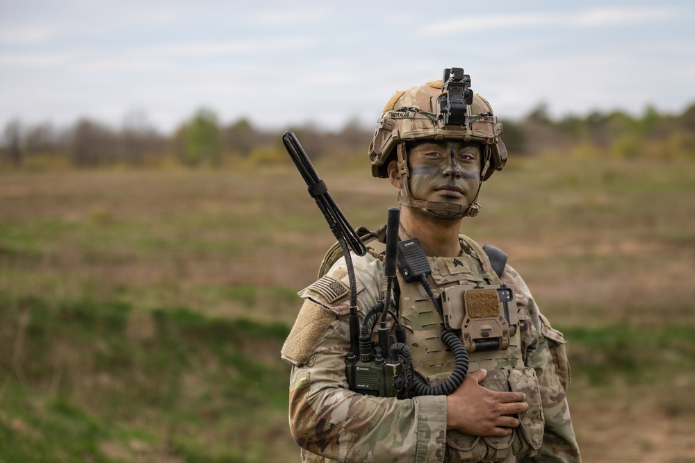 2d Cavalry Regiment Soldiers pose for a photo at Saber Strike 26