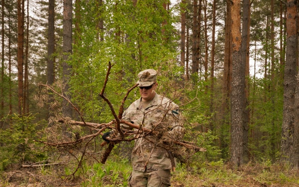 U.S. Army, Estonian Defence Forces support restoration of historic Seitsmãgi Camp during exercise Spring Storm