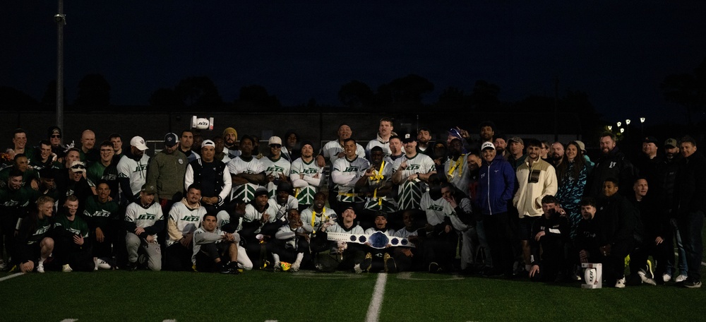 Fourth annual flag football game brings allied forces together at RAF Lakenheath