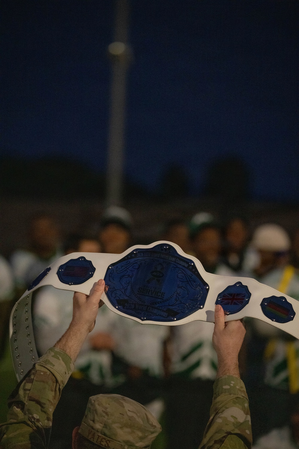 Fourth annual flag football game brings allied forces together at RAF Lakenheath