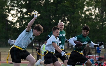 Fourth annual flag football game brings allied forces together at RAF Lakenheath