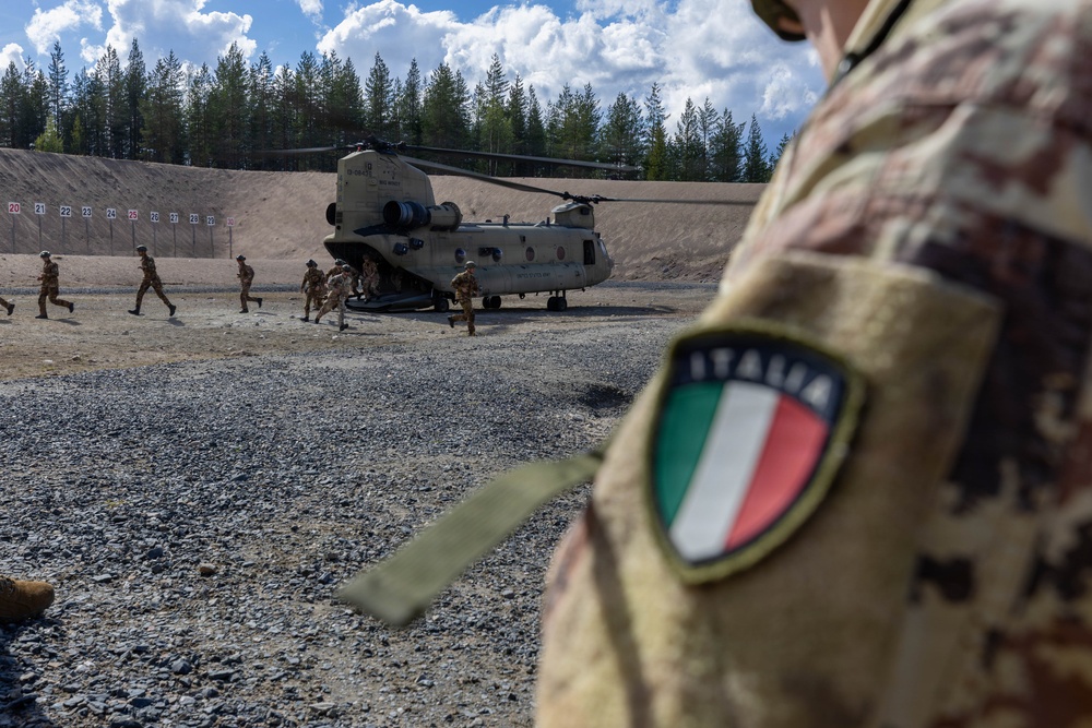 1-214th GSAB conducts cold and hot load training for multinational battalion during Saber Strike