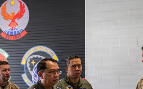621st CRW conducts capabilities demonstration for Philippine Air Force Commanding General