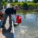 JBAB’s environmental team executes a freshwater mussel deployment in Potomac