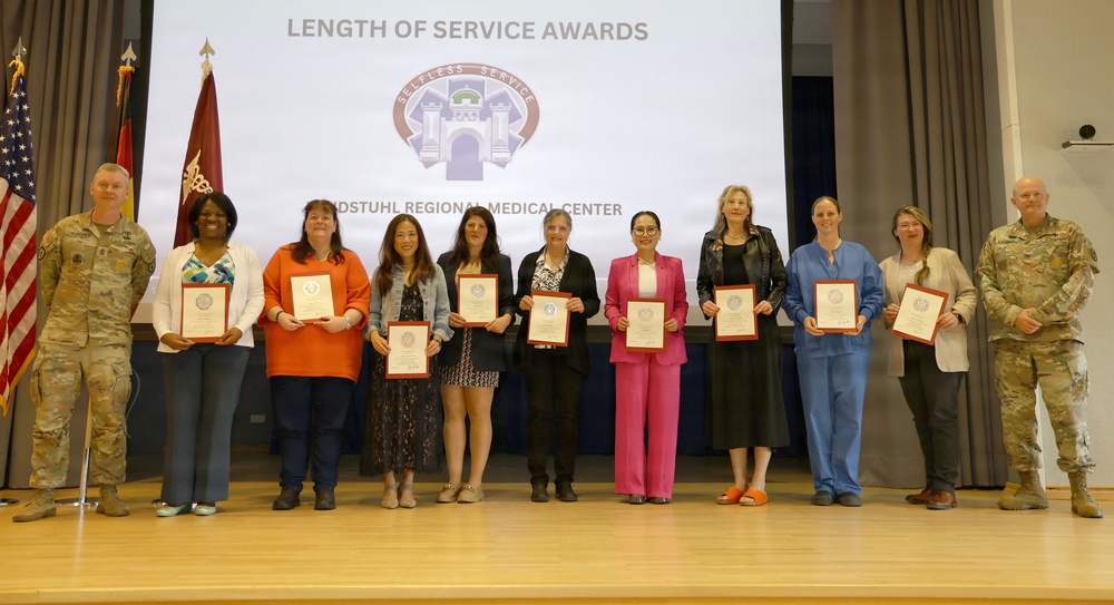 The Heart of the Hospital: LRMC Honors Decades of Civilian Service During Length of Service Ceremony