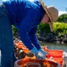 JBAB’s environmental team executes a freshwater mussel deployment in Potomac