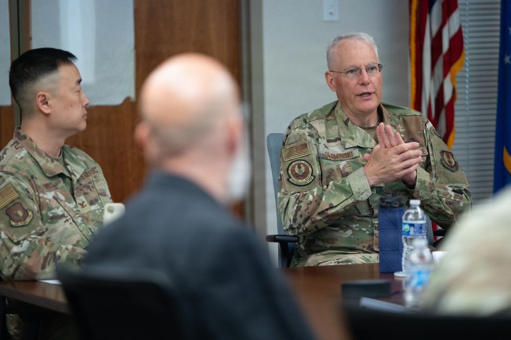 Mobilization assistant to AFMC commander visits Hanscom AFB