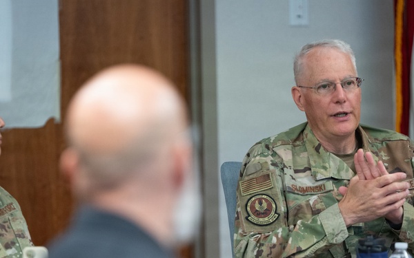 Mobilization assistant to AFMC commander visits Hanscom AFB