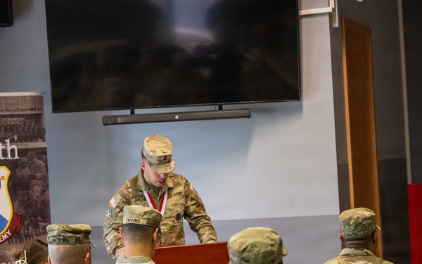 U.S. Army 1st Sgt. Alexis Garcia Order of Saint George ceremony in Germany