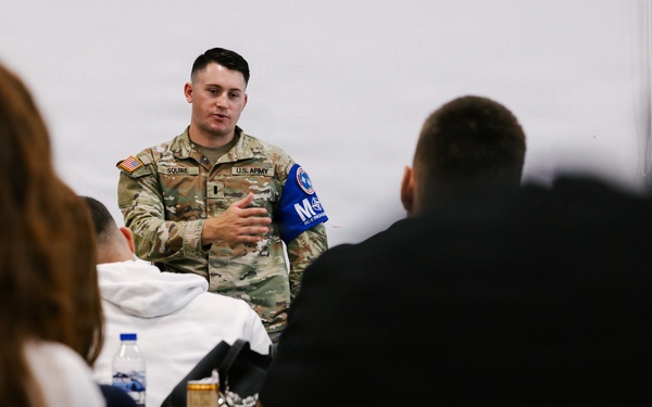 KFOR security and law Soldiers educate local students during community safety event