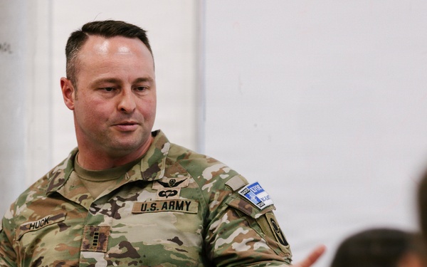 KFOR security and law Soldiers educate local students during community safety event