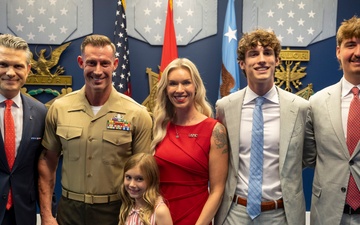 SW Reenlists USMC SSG Joey Jones