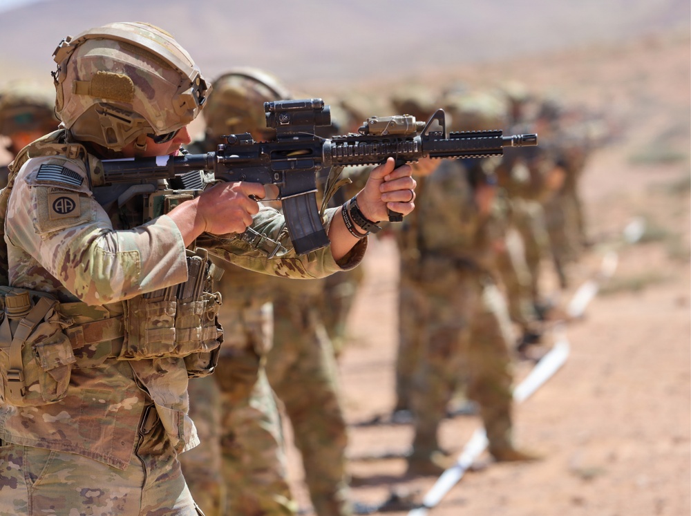 U.S. Army Soldiers Conduct Operations in the Middle East