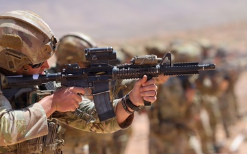 U.S. Army Soldiers Conduct Operations in the Middle East