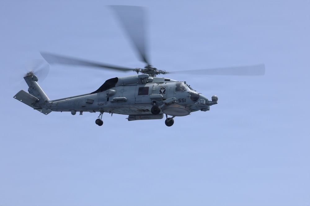 Thomas Hudner Conducts Flight Ops