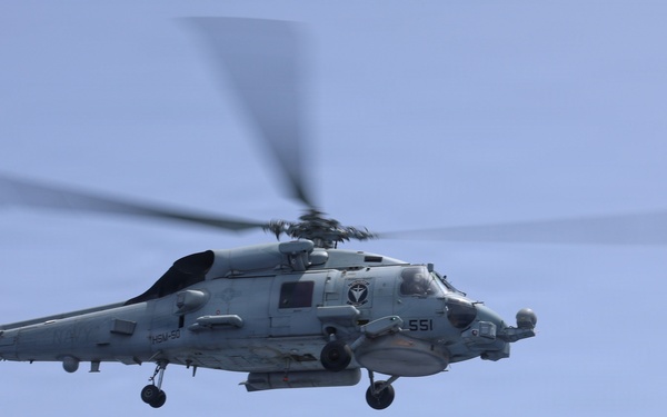 Thomas Hudner Conducts Flight Ops