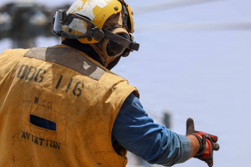 Thomas Hudner Conducts Flight Ops
