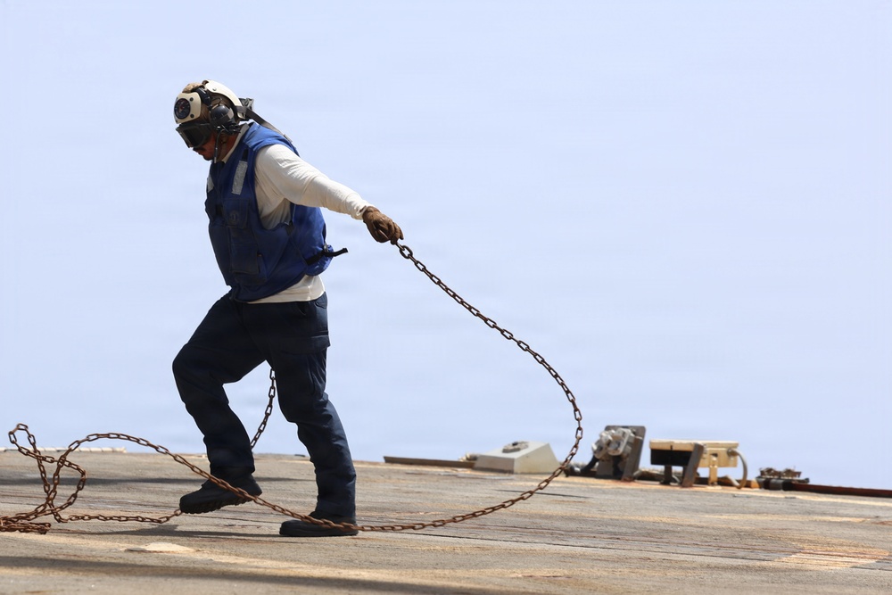 Thomas Hudner Conducts Flight Ops
