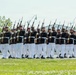 Marine Corps Battle Color Detachment performs at the Naval Academy