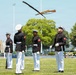 Marine Corps Battle Color Detachment performs at the Naval Academy