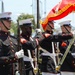 Marine Corps Battle Color Detachment performs at the Naval Academy