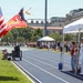Marine Corps Battle Color Detachment performs at the Naval Academy