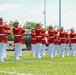 Marine Corps Battle Color Detachment performs at the Naval Academy