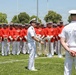 Marine Corps Battle Color Detachment performs at the Naval Academy