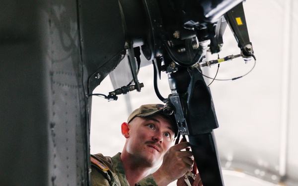 Colorado Army National Guardsmen maintain aircraft readiness during KFOR 36