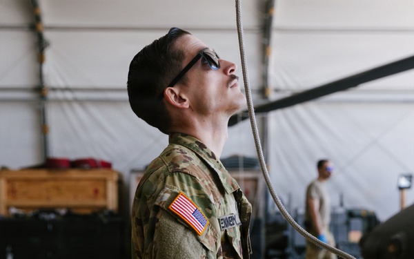 Colorado Army National Guardsmen maintain aircraft readiness during KFOR 36