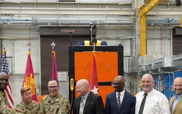 Anniston Army Depot building 434 ribbon cutting for welding facility project
