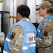 Military medical professionals operate without power